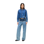 Ženske farmerke Klj Mr relaxed blocked denim