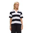 Ženska majica Karl Lagerfeld ikon patch stripe sslv polo