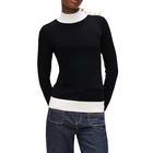 Ženska rolka Karl Lagerfeld button detail mock neck