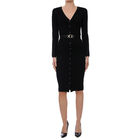 Ženska haljina GUESS JEANS ES LS LUIS CARDIGAN BELTED DRS