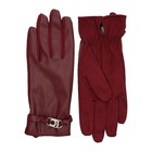 Ženske rukavice Lola Faux leather gloves with oval logo bracelet