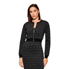 Ženski džemper Michael Kors Metallic mk nk zip cardi
