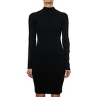 Ženska haljina Calvin Klein Iconic Rib Mock Neck Dress