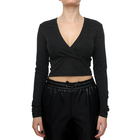 Ženski duks Vero Moda Kanva Glitter Short V-Neck top