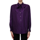 Ženska košulja Karl Lagerfeld MONOGRAM SILK BLOUSE