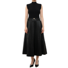 Ženska haljina Lola Midi dress with leather effect pleated skirt