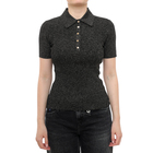 Ženska majica Karl Lagerfeld lurex knit polo