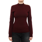 Ženska rolka Karl Lagerfeld button detail mock neck