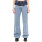 Ženske farmerke Klj Mr relaxed blocked denim