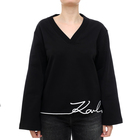 Ženski duks Karl Lagerfeld karl signature hem v-nk sweat