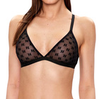 Ženski kupaći gornji deo Karl Lagerfeld Kl monogram flock triangle bra
